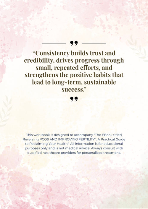 PCOS REVERSAL AND IMPROVING FERTILITY WORKBOOK